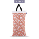 Elinfant 1 Stück große hängende nasse/trockene Eimertasche für Stoffwindeln, Einlagen, Windeln, Wäsche mit zwei wasserdichten Wickeltaschen mit Reißverschluss