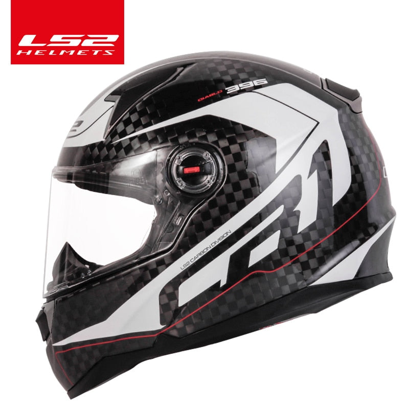 Original LS2 FF396 casco de moto de fibra de carbono LS2 CT2 cascos integrales casco moto sin bomba