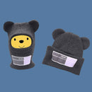 Black Cycling Winter Hats Unisex Funny Mask Hat Handmade Artificial Wool Knit Bonnet Halloween Party Mouse Ski Mask Beanie Caps