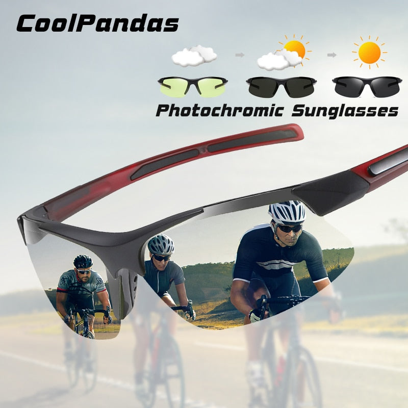 Brand Design Outdoor Sports Photochromic Sonnenbrille Polarisierte Herren Ultraleicht Winddicht Sonnenbrille Damen Schutzbrille zonnebril heren