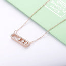 SHADOWHUNTERS auténtica Plata de Ley 925 Move CZ colgante de piedra gargantilla de cadena larga collares para mujeres fabricación de joyas de lujo