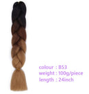 Black Star Hair Ombre Jumbo Braiding Hair Extensions 24 Inch Twist Braids Synthetic Hair Fiber for Twist Braiding for Women