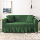 Elastic Sofa Cover Living Room Solid Color Sofa Cover Lattice Sofa Cover Elegant Skirt for Living Room Armchair Couch Sofa