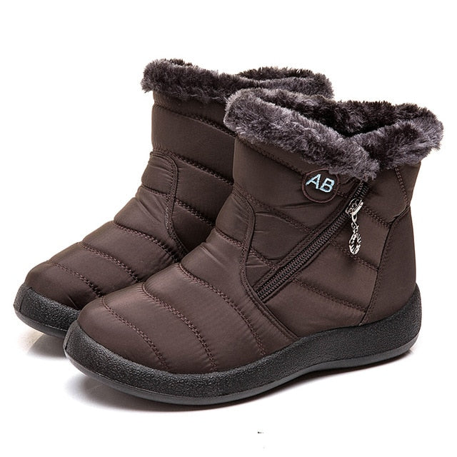 YAERNIWomen Boots 2019 New Waterproof Snow Boots For Winter Shoes Women Casual Lightweight Ankle Botas Mujer Warm Winter Boots