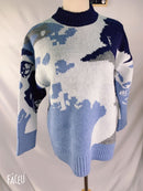 2021 Women Sweater Pullover Female Knitting Overszie Long Sleeve Loose Elegant Knitted Thick Outerwear Womens Winter Sweaters