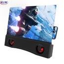 2020 nuevo F12 Universal 12 pulgadas teléfono móvil pantalla lupa 3D HD Video amplificador Smartphone soporte para Android IOS