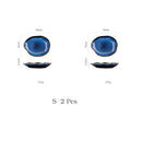 KINGLANG 1/2/4 Pcs  Nordic Ceramic Food Dish Plate Household Pottery Irregular Dish Salad Platter Dish Dinnerware