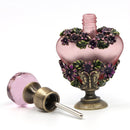 Botella de Perfume vacía árabe antigua, botella de Metal de cristal antiguo, gotero, decoración del hogar, regalo de fiesta para mujer