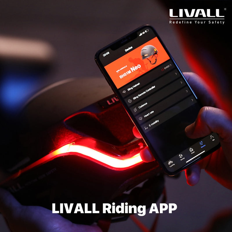 Mejor Original LIVALL EVO21 Smart MTB Bike Light Helmet para hombres mujeres Bicicleta Ciclismo Scooter eléctrico Casco con alerta automática SOS