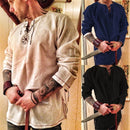 Halloween Knight Cosplay Medieval Renaissance Costume Robe Viking Men Long Sleeve Tops Costume Medieval Clothing Plus XXXXXl