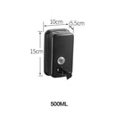 ROVOGO 500/800/1000Ml Black/Mirror Soap Dispenser Wall Mounted, Stainless Steel Bathroom Dispenser for Home Hotel