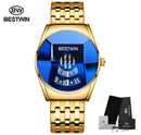 Nuevo deporte BESTWIN, relojes de cuarzo para hombre, reloj de marca de lujo para hombre, reloj de pulsera de silicona, reloj resistente al agua, reloj Masculino