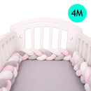 4M Baby Bed Bumper Protector Infant Cradle Pillow Cushion Braid Knot Bumper Crib Bumper Tour De Lit Bebe Tresse Room Decor