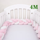 4M Baby Bed Bumper Protector Infant Cradle Pillow Cushion Braid Knot Bumper Crib Bumper Tour De Lit Bebe Tresse Room Decor