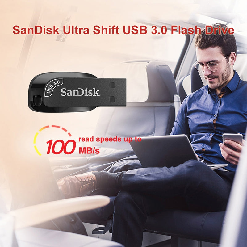 100% Original SanDisk USB 3.0 USB Flash Drive CZ410 32GB 64GB 128GB 256GB Pen Drive Memory Stick Schwarz U Disk Mini Pendrive
