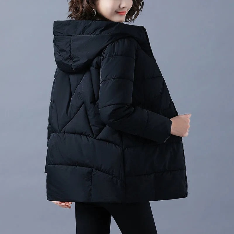 2022 New Women Winter Jacket Long Warm Parkas Female Thicken Coat Cotton Padded Parka Jacket Hooded Outwear M-4XL