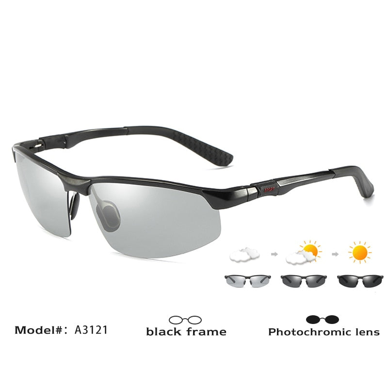 Gafas de sol fotocromáticas de marca CoolPandas, gafas de sol polarizadas camaleón para hombre, gafas de sol deportivas para hombre, visión nocturna diurna, conducción zonnebril heren