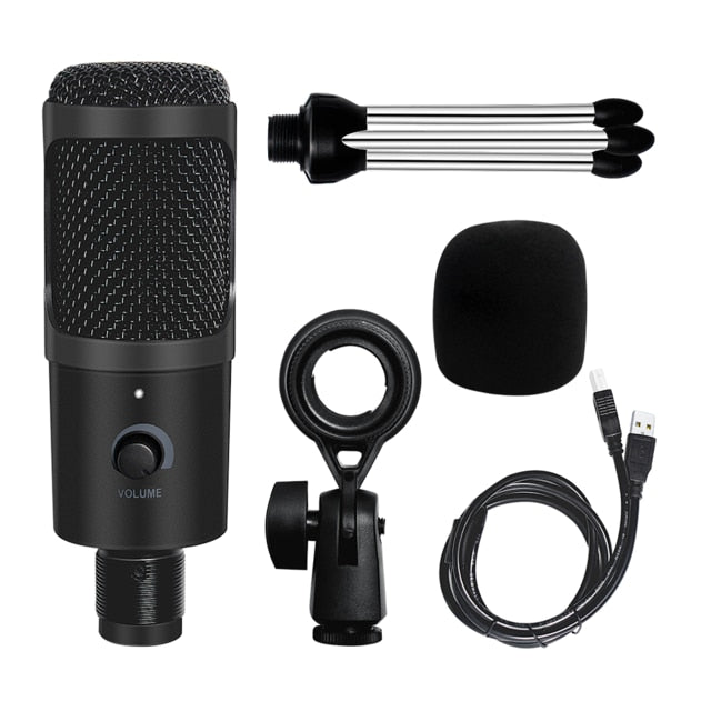 Professional USB Condenser Microphones For PC Computer Laptop Singing Gaming Streaming Recording Studio YouTube Video Microfon