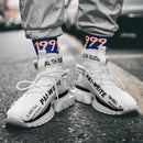 Fashion High Top Sock Sneakers Breathable Casual Men Shoes 2020 New Man Black and White Soft Lightweight Big Size Zapatos Hombre