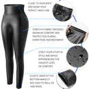 High Waist Faux Leather Leggings Women Non See-through Thick PU Leggings Hip Push Up Slim Pants Fitness Panties Butt Lifter