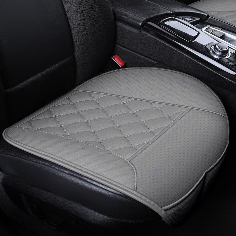 Funda protectora de cuero impermeable para asiento de coche, alfombrilla protectora Universal para asiento delantero, transpirable, para coche, furgoneta, cojín para asiento de coche