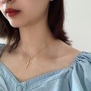 Silvology Cross Rose Flower Necklace for Women 925 Sterling Silver Elegant Creative Faith Pendant Necklace Romantic Jewelry Gift