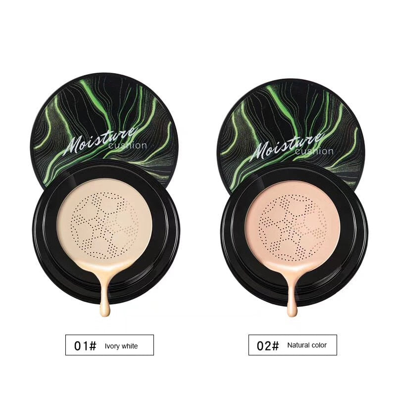 Mushroom Head Air Cushion Permeable Moisturizingl CC Cream Corrector Base de control de aceite Ilumina el tono de la cara Maquillaje Cosméticos