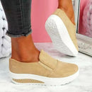 Damen Turnschuhe Einfarbige Flache Plattform Leichte Damenschuhe Komfort Slip On Flache Tennisschuhe Damen Loafers Mujer Zapatos