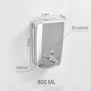 500/800/1000/1200 ml Soap Dispenser Wall Mount Black 304 Stainless Steel Soap Dispensers Leakproof Bathroom Soap Pump