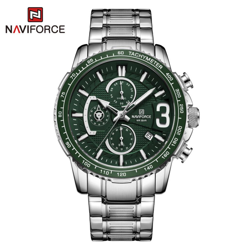 NAVIFORCE Chronograph Watch Mens Watches Top Brand Fashion Business Wristwatch Sport Quartz Date Waterproof Clock Male 2020 New