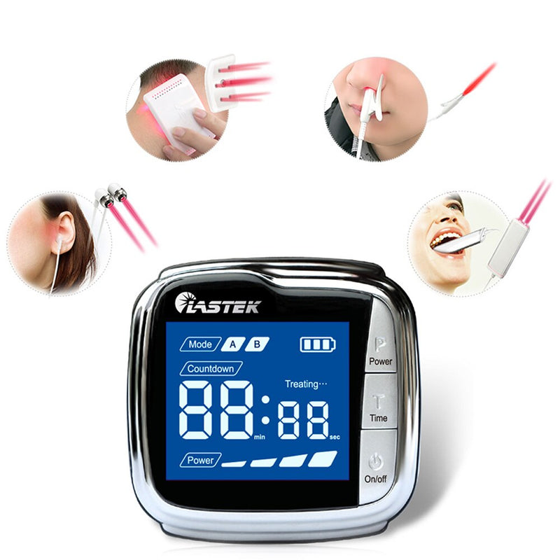 22 Laser Diodes Pain Relief Device Blood Pressure Apparatus Cold Laser Therapy Device for Tinnitus Hearing Loss Ear Ringing Ear