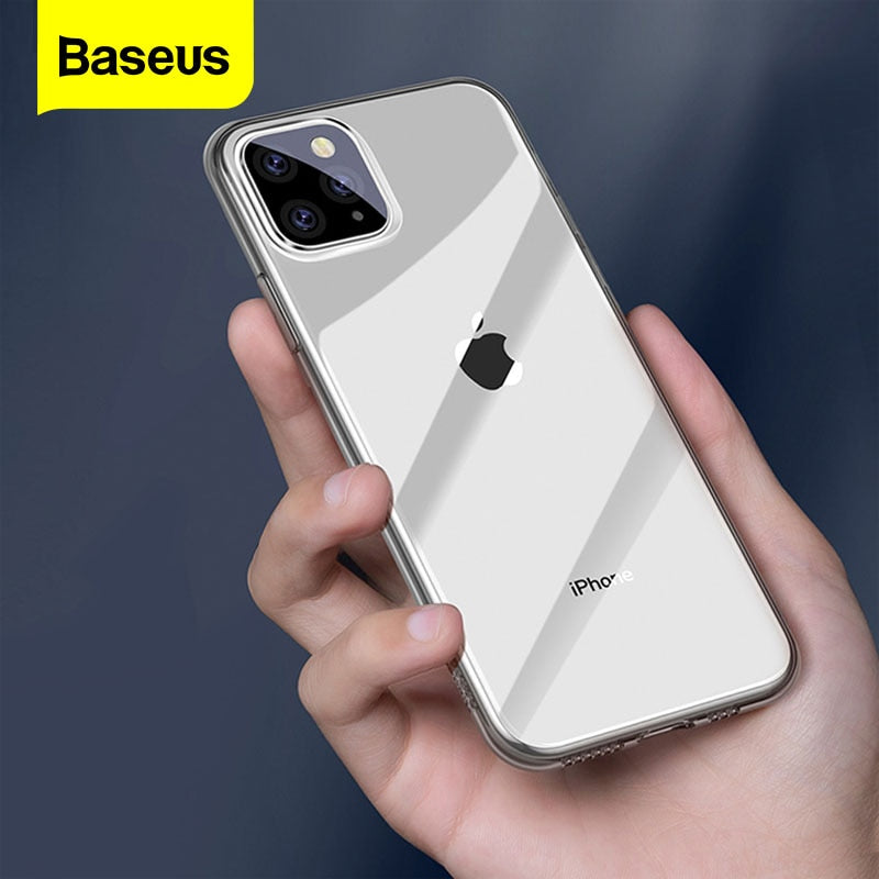 Baseus Phone Case For iPhone 11 Pro Max Coque Ultra Thin Transparent Soft TPU Silicone Back Cover For iPhone 2019 Newest Fundas