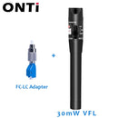 ONTi 30MW/20MW/10MW/5KM Visual Fault Locator,Fiber Optic Cable Tester 5-30KM Range,Red Laser Light Pen,Type SC/FC/ST