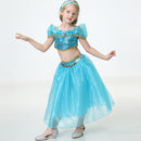 Película niñas chico verano jazmín princesa baile vestido niños Aladino Halloween fiesta actuación disfraz Top falda pantalón conjunto