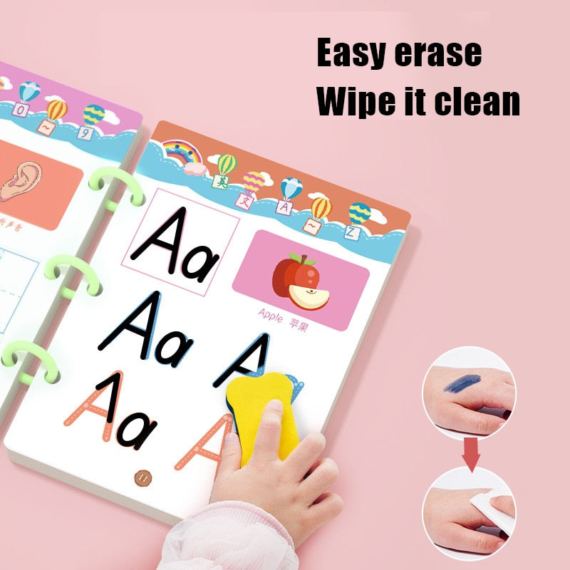Newly Magical Tracing Workbook Kids's Preschool Educational Toys  Erasable Reusable Children's Logical Thinking Training