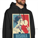 Hisoka Hoodie HxH Hisoka Hoodies Long Length X Pullover Hoodie Male Autumn Outdoor Fashion Cotton Blue Hoodies