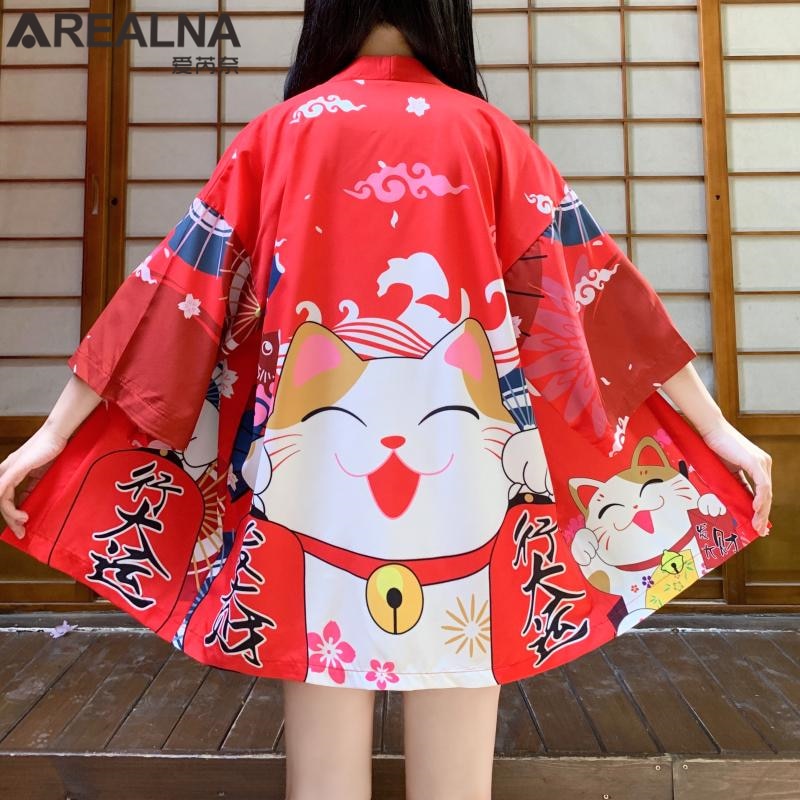 Dragon Anime Kimono Beach Girls Cosplay Dress Shirts New Korean Sunscreen Japanese Kimono Traditional Clothing Hombre Yukata Man