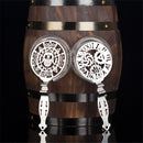 Colador de barra de reloj mecánico y calavera, colador de cóctel con resorte, colador de lujo de acero inoxidable, herramientas de barra