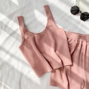 Heliar Pink O-Neck T-Shirt und Shorts und Camis Frauen Drei-Teile-Sets Hosen-Sets Femme Female Outfits 2022 Sommeranzüge Frauen