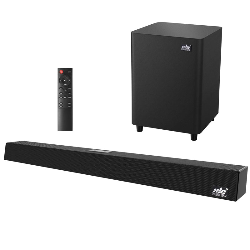 120W 2.1 TV Soundbar Home Theater Sound System Bluetooth Speaker Sound Bar Subwoofer Support Optical AUX Coaxial Speakers For TV