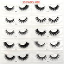 30/40/100/Paar Visofreie Nerzwimpern mit Tablett ohne Box Handgemachte natürliche falsche Wimpern Full Strip Lashes Wiederverwendbare lange Wimpern