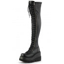 2021 Gothic Punk Fashion Women Thigh Boots Wedges High Heels Platform Over The Knee Boots Female Street Cosplay Autumn Shoes