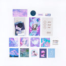 Journamm 15pcs Vintage Cards for Phone Deco Retro Stationery Supplies Plant Paper Junk Journal Label Scrapbooking Material