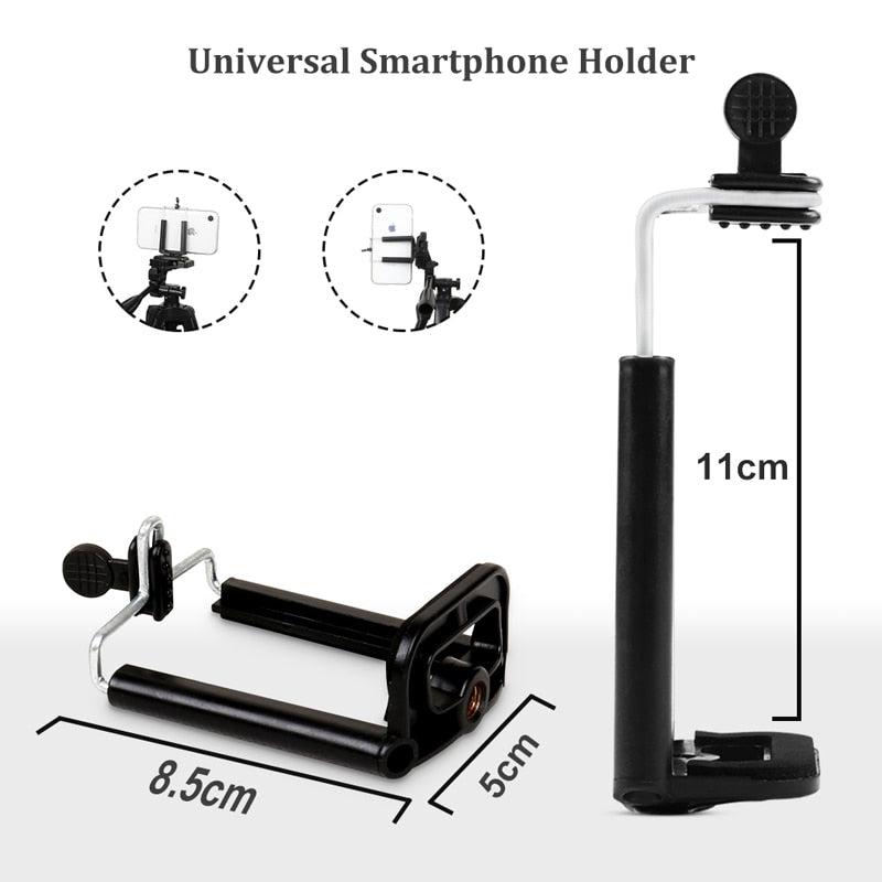 40/52/60inch Mobile Phone Holder Extensible Tripod Stand Selfie Stick Tripod With Phone Holder For Live Streaming Video Photo