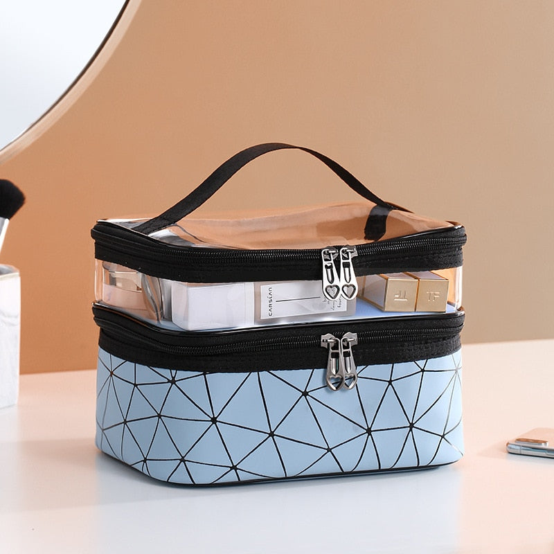 Multifunction Travel Cosmetic Bag Fashion Women Diamond Makeup Bag Toiletries Organizer Waterproof Females Storage Make Up Cases