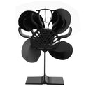 Home Fireplace 4/5 Blades Heat Powered Stove Fan Low Noise Electric Stove Fan Effectively Dispersing Warm Air for Fireplace