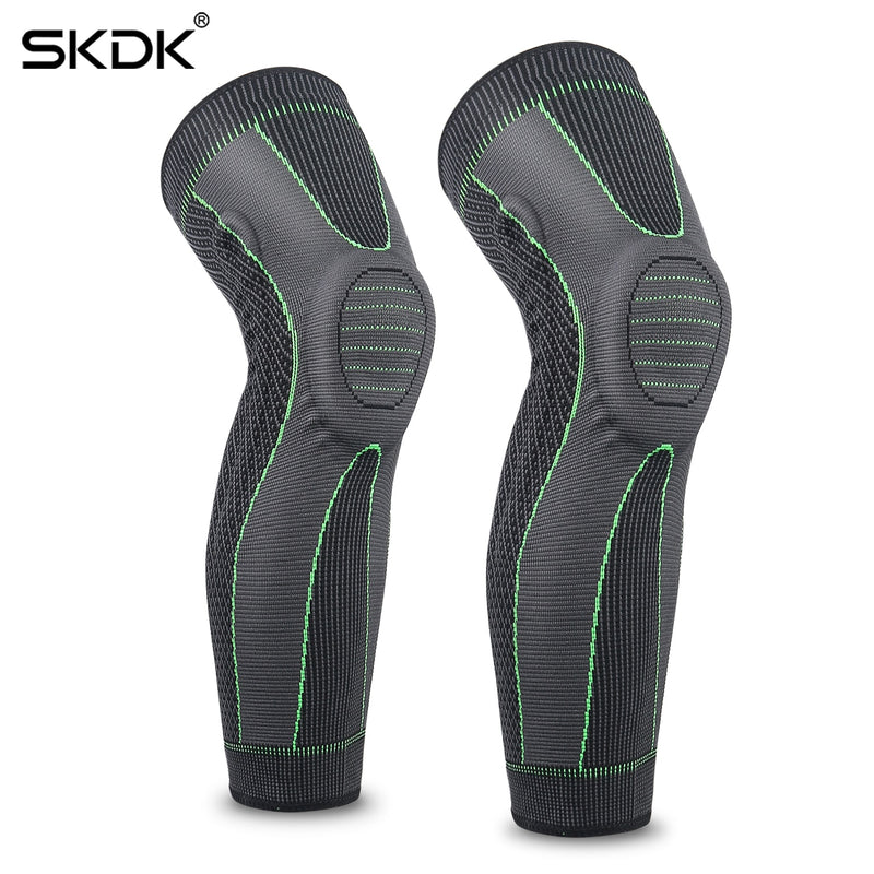 SKDK Calor Deportes Rodillera Manga larga Ciclismo Correr Entrenamiento Gimnasio Deportes Rodillera Fitness Compresión Rodillera