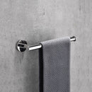 Juego de accesorios de baño con espejo brillante, toallero redondo, soporte de papel higiénico, anillo de toalla, gancho para bata, acero inoxidable, bricolaje