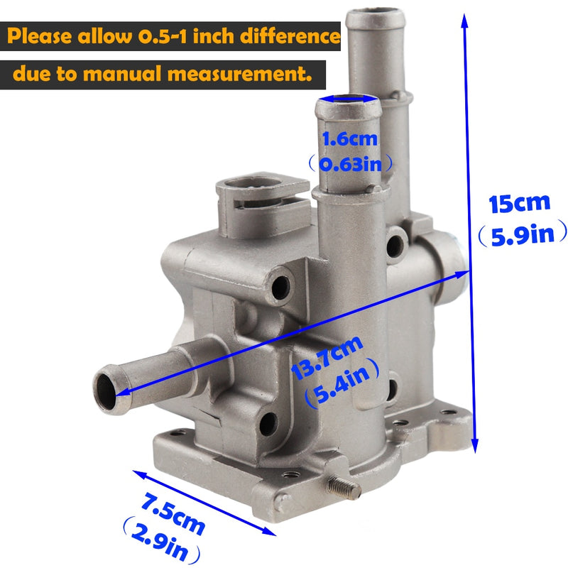 Cubierta de carcasa de termostato de aluminio para Chevrolet Chevy Cruze Aveo Orlando para Opel Astra Zafira Signum Moka 96984103 96817255
