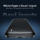 Essager 10000mAh USB Power Bank Slim 10000 mAh Powerbank Portable External Battery Charger Pack For iPhone Xiaomi mi PoverBank